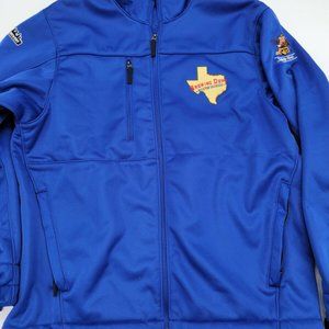 Anheuser Busch Houston Brewery Antigua Jacket Fleece Lined Men's M Texas Beer
